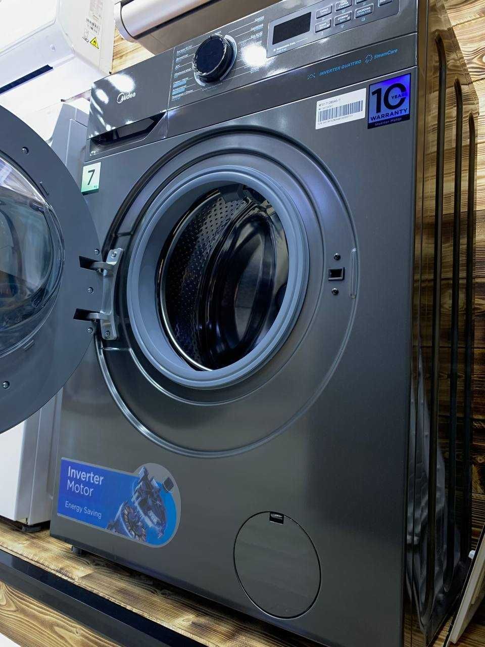 АКЦИЯ!!!  Стиральная машина Midea модель MF01712BS40/T-C 7 КГ / NEW!!!