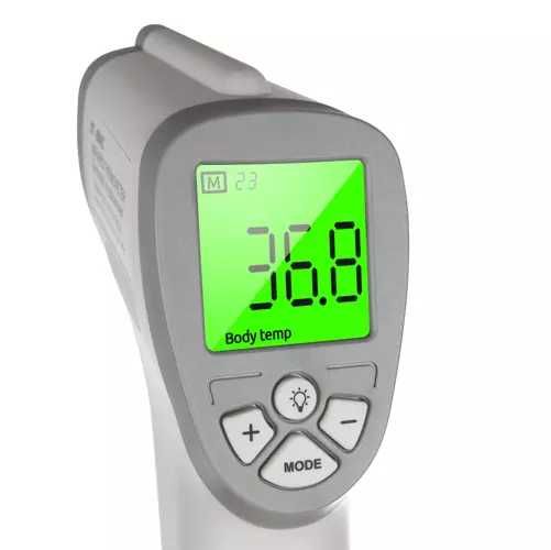Безжичен инфрачервен термометър безконтактен с цветен дисплей