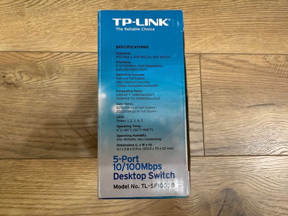 Switch TP-LINK TL-SF1005D, 5 x 10/100Mbps, NOU, nefolosit