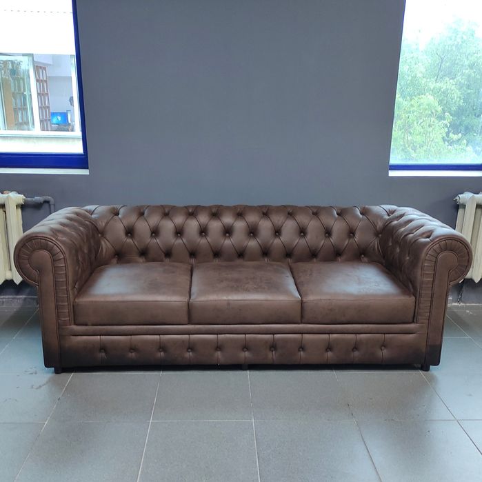 Диван Честерфилд трёхместный для дома и офиса