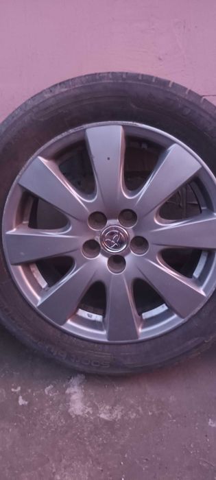 Jante aliaj toyota 205.55.16  cauciucuri vara urilizate 1 sezon Dunlop