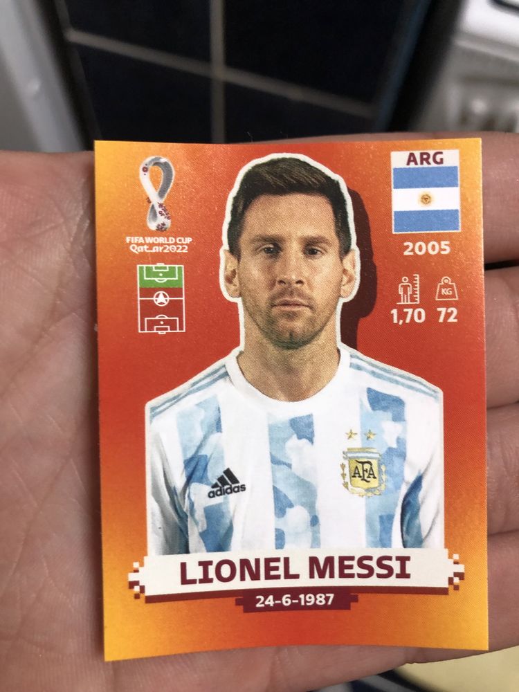 Sticker Messi ediția Panini World Cup 2022