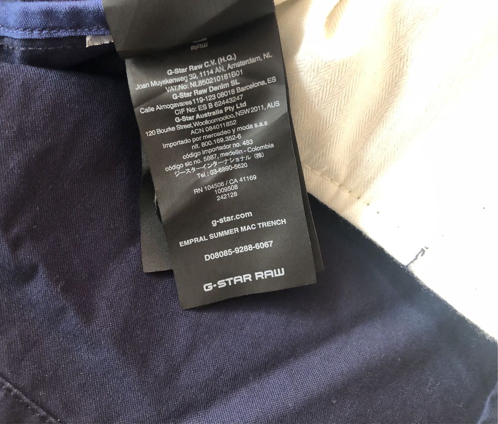 G-Star RAW Empral Summer Mac Trench ОРИГИНАЛ мъжки палто тренч - L