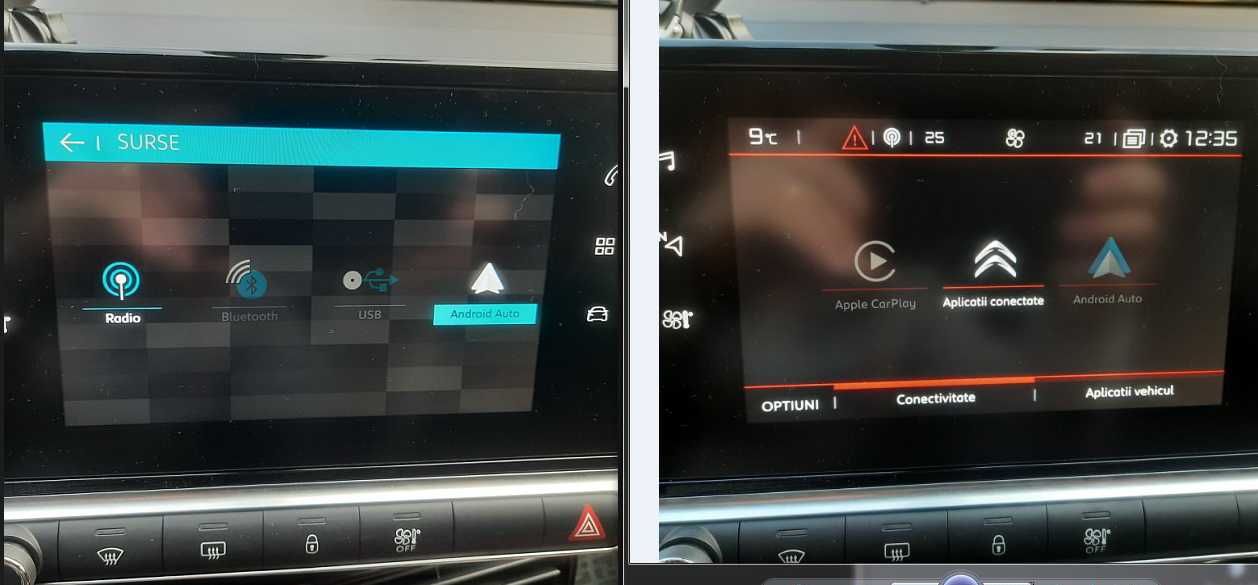 Navigatie originala Citroen Peugeot C3 C4 Cactus 308 508 Android Auto