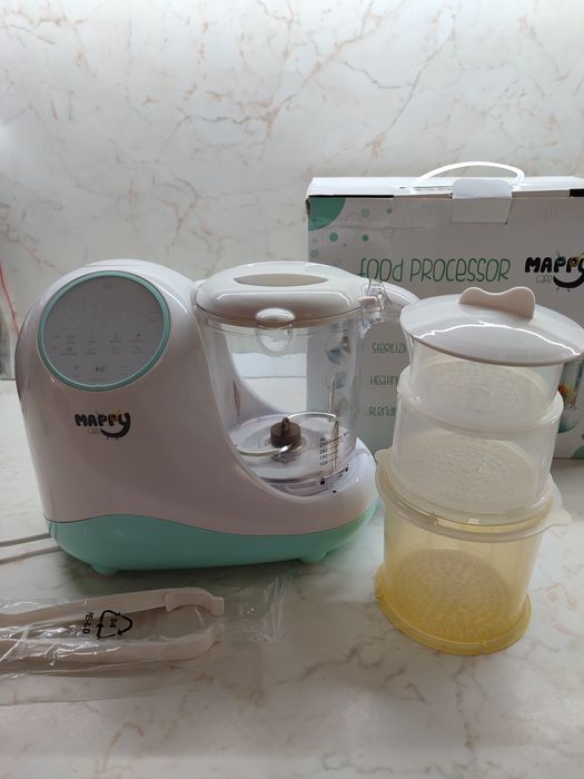 Уред за приготвяне на бебешка храна на пара Mappy