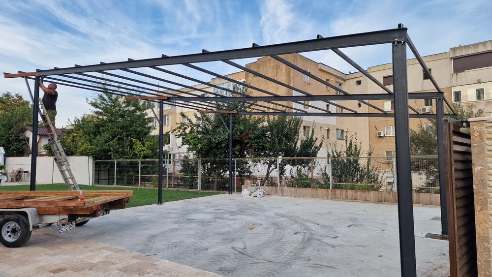 Vand structura metalica 10x10x4 perfecta pentru garaj auto