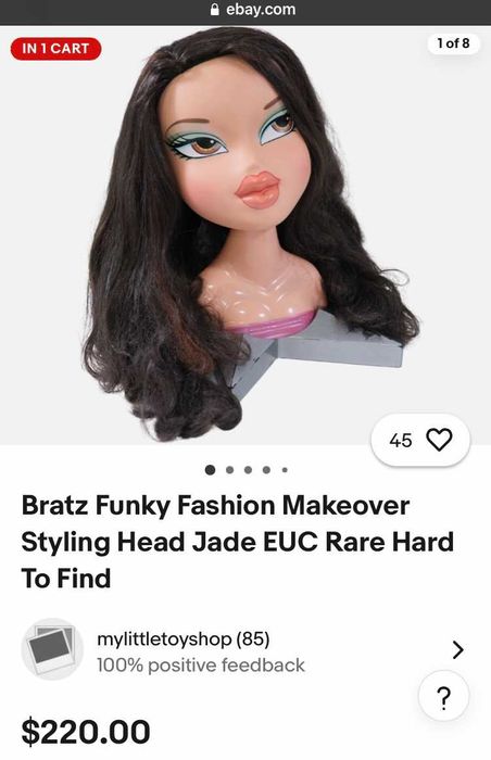 голова bratz Джейд для причёсок