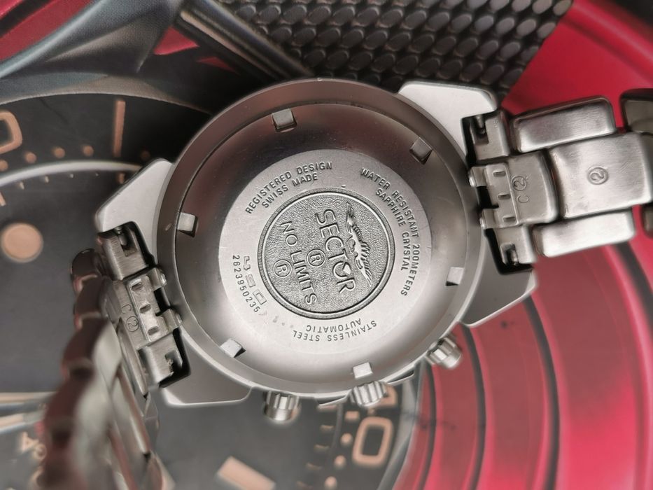 Ceas Sector No limits 450 chronograph automatic eta 7750