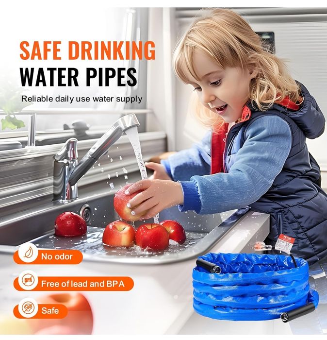 Furtun izolat Apă Caldă pentru Rulote – 7,62 m