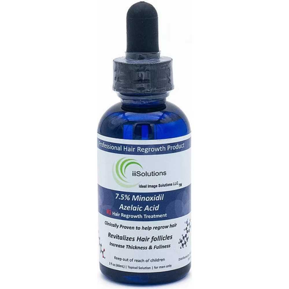 Minoxidil iiSolutions 7,5% 60 ml, 1 Luna Tratament pentru Scalp