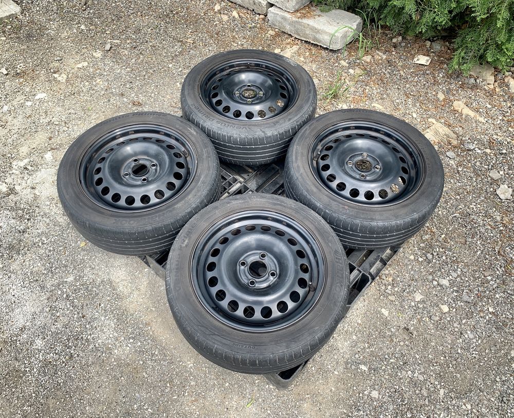 4бр.ДЖАНТИ+ЛЕТНИ ГУМИ 15" 4x100 за Opel Combo,Corsa,Fiat Punto,Aveo