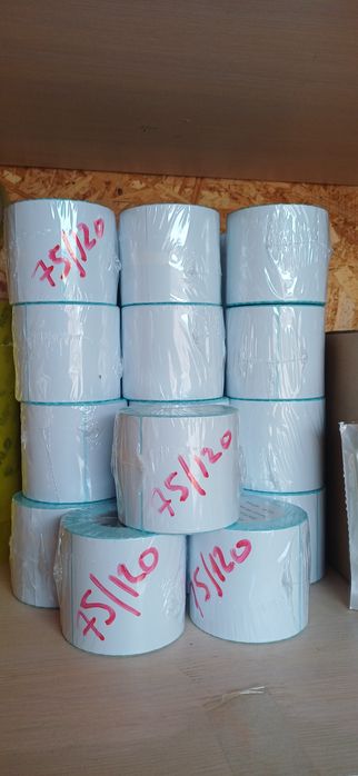 Термоэтикетка 75*120 , цена 900