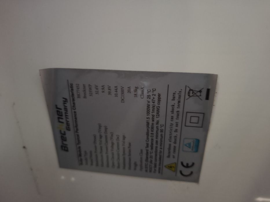 Panouri fotovoltaice 325w Breckner Germany