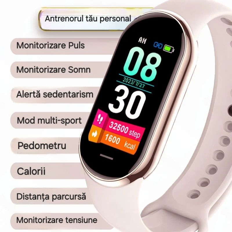 Smartwatch delicat. Toate funcțiile: sport, sănătate, apel, mesaje etc