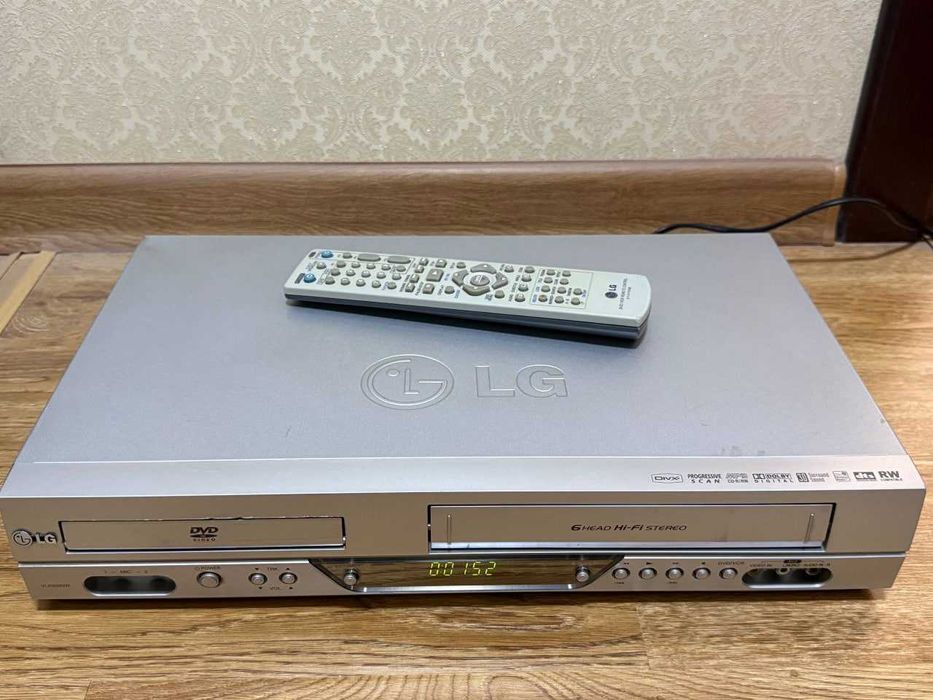 Видеомагнитофон & DVD LG - 6 Head Hi-Fi Stereo. Made In Korea!