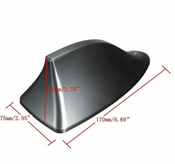 Антена за кола тип Перка на Акула с Усилвател Графит, Лукс