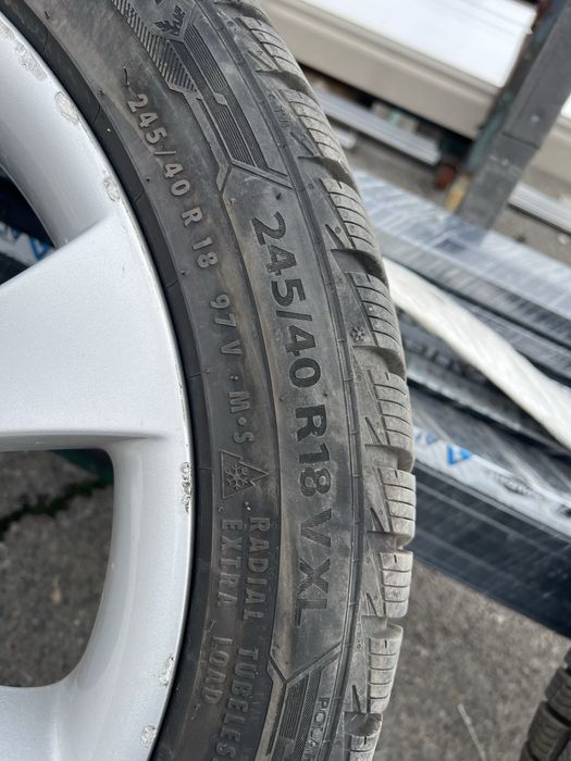 4 бр. Зимни гуми continental и 4 бр. Зимни barum polaris 5 245/40-18
