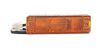 Lampa semnalizare fata Audi 50, 80; VW Caddy I, Golf I /Cabrio, Golf II, Jetta, Polo; fata, stanga = dreapta, in bara, bec P21W, geam galben, cu cablu, omologare ECE, Depo