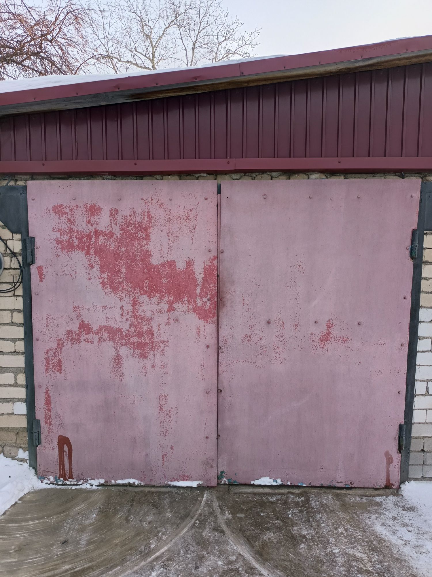 Ворота гаражные металлические и двери без коробки