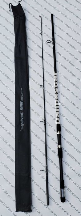 SET 4 Lansete 2,70 metri GOLD SHARK din 2 bucati cu actiune 80-150gr