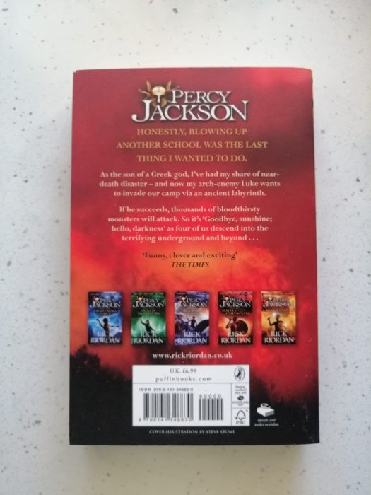 Carte adolescenți/fantasy Percy Jackson & the battle of the labyrinth