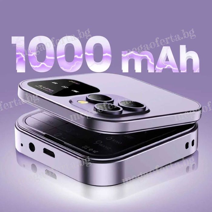 i16 PRO Мини Сгъваем Мобилен Телефон с две сим карти