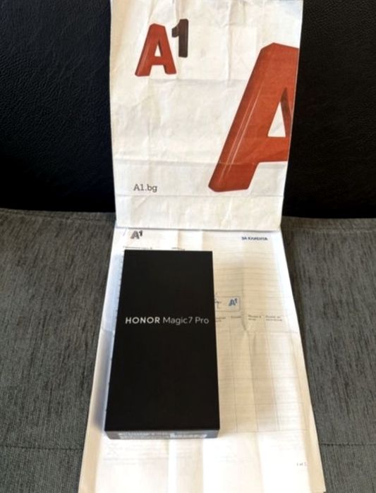 512GB Honor Magic 7 Pro 12GB 5G A1 Гаранция 2027г. Black / Черен