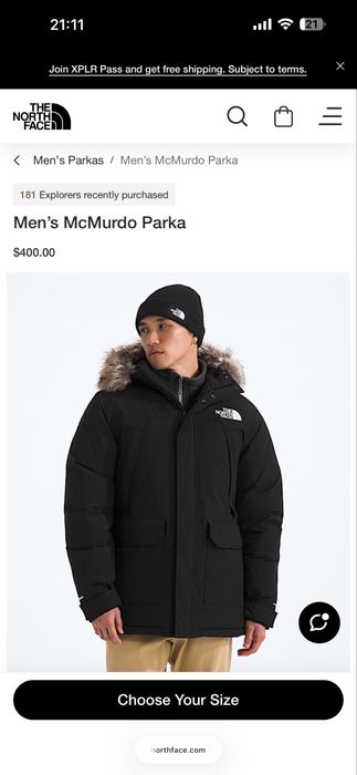 Geaca North Face Parka McMurdo XL