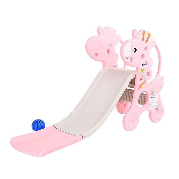 Горка дино розовый