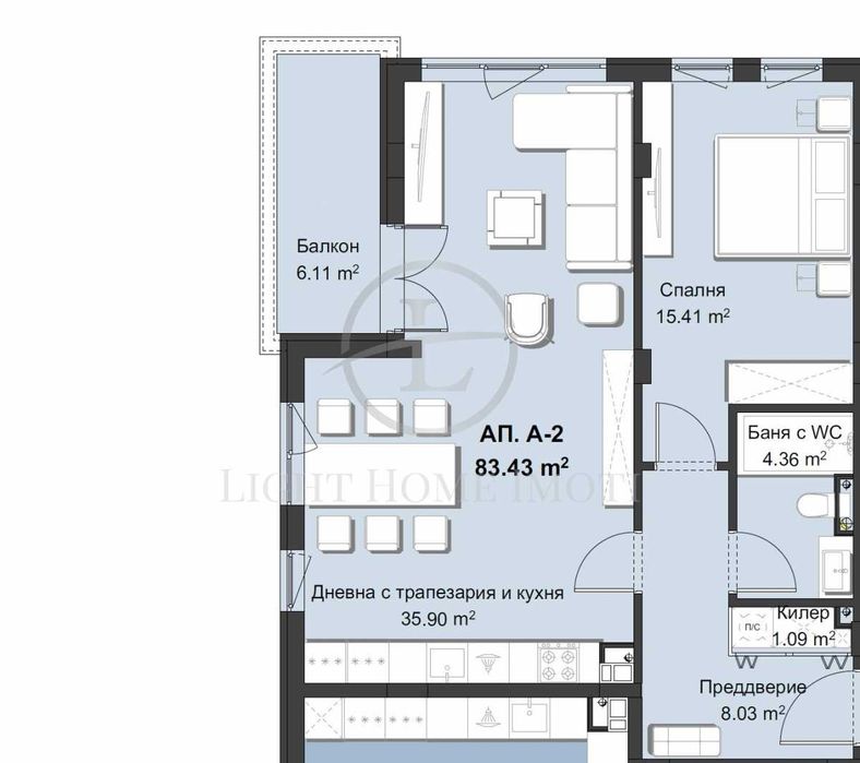 Продава се Двустаен апартамент в Пловдив, Христо Смирненски - 102 кв.м за 1130 €/кв.м - Снимка #4