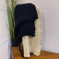 Paturica tricotata si crosetata lana merinos 100%