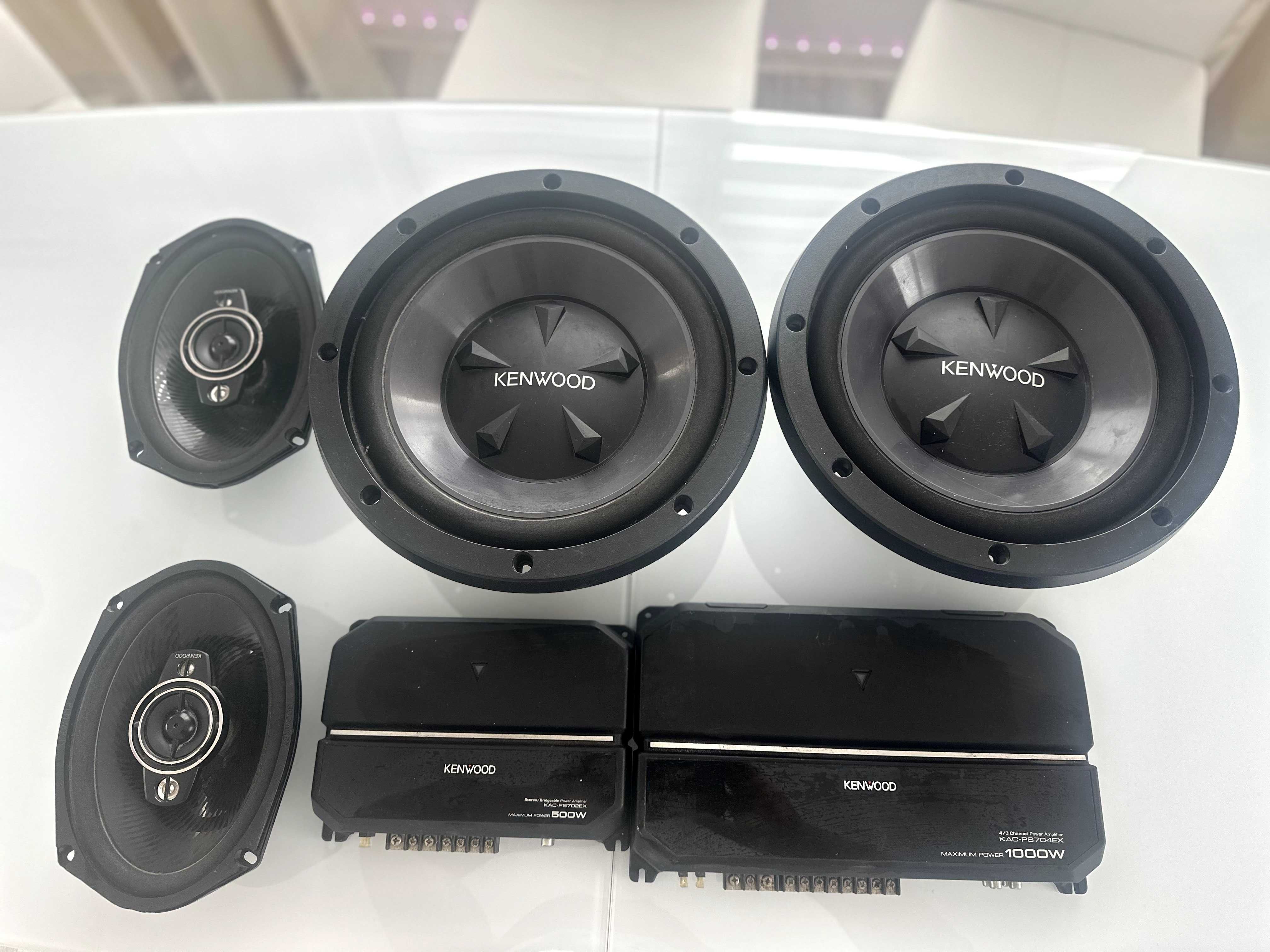 Kenwood аудио система – 2 усилвателя + 2 субуфера + 6x9 говорители