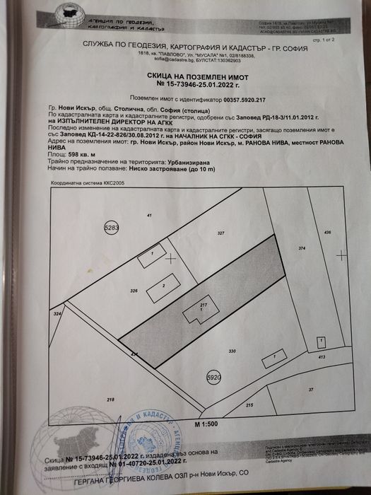 Вила с двор в Нови Искър