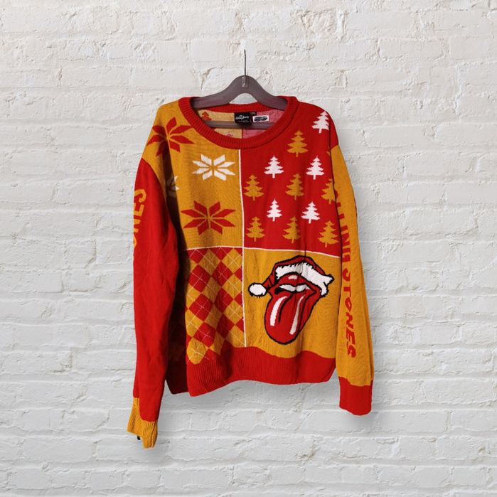 Коледен пуловер на Rolling stones