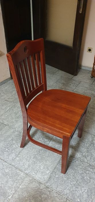 Комплект 6 броя столове масив дърво