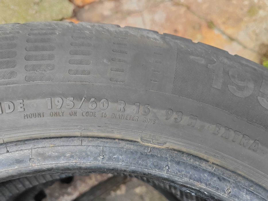 195/60/16 2бр.Continental Летни гуми