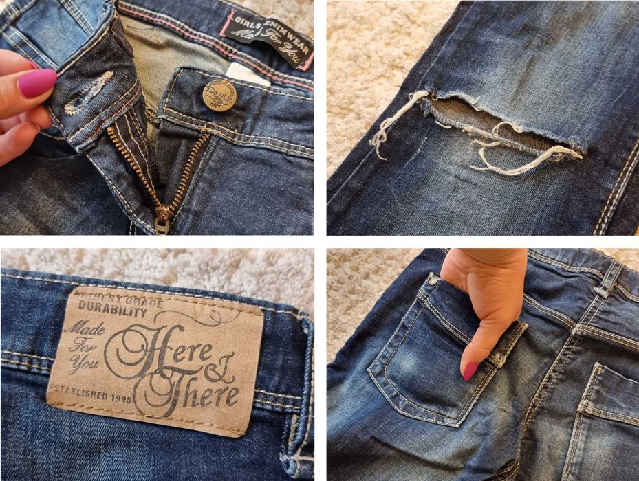 Set 2 blugi marimea 146 pentru fete