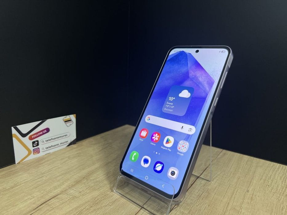 Samsung Galaxy A55 128Gb Awesome Liliac Second-Hand Ca nou 3 ani garan