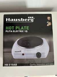 Plita electrica Hausberg 1500W, termostat, folosita o data
