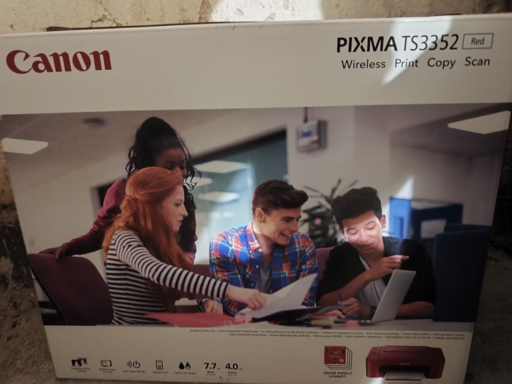 ГАРАНЦИЯ! Цветен Принтер Копир Скенер Canon Pixma TS3352