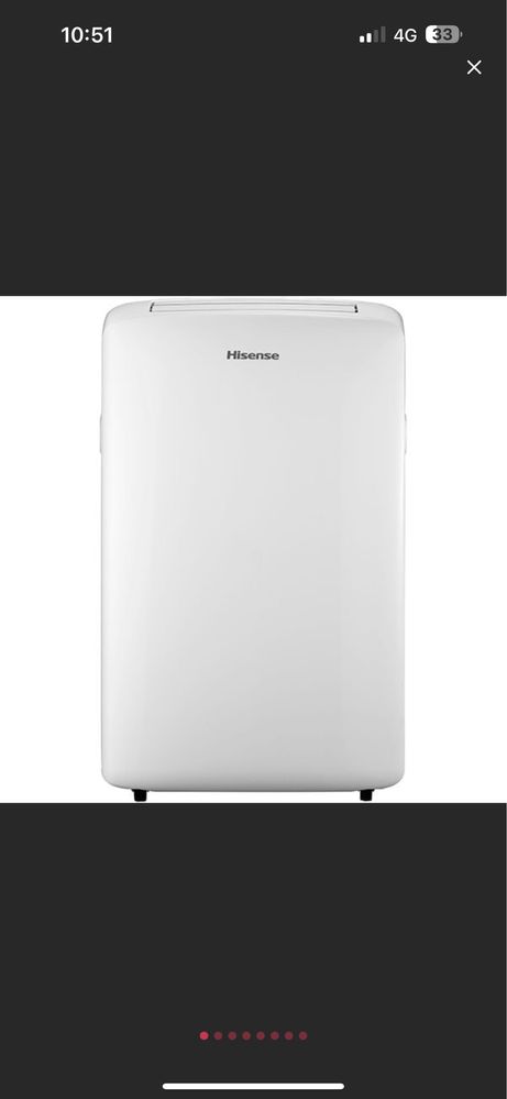 Aer conditionat portabil HISENSE, 12000BTU,A/A+ , incalzire