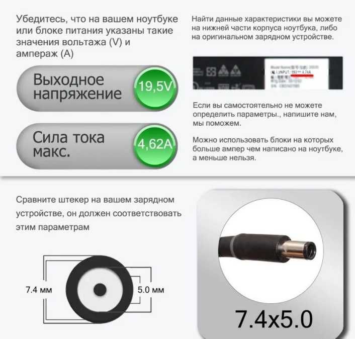 Блок питания для ноутбука Dell Latitude Inspiron 90W