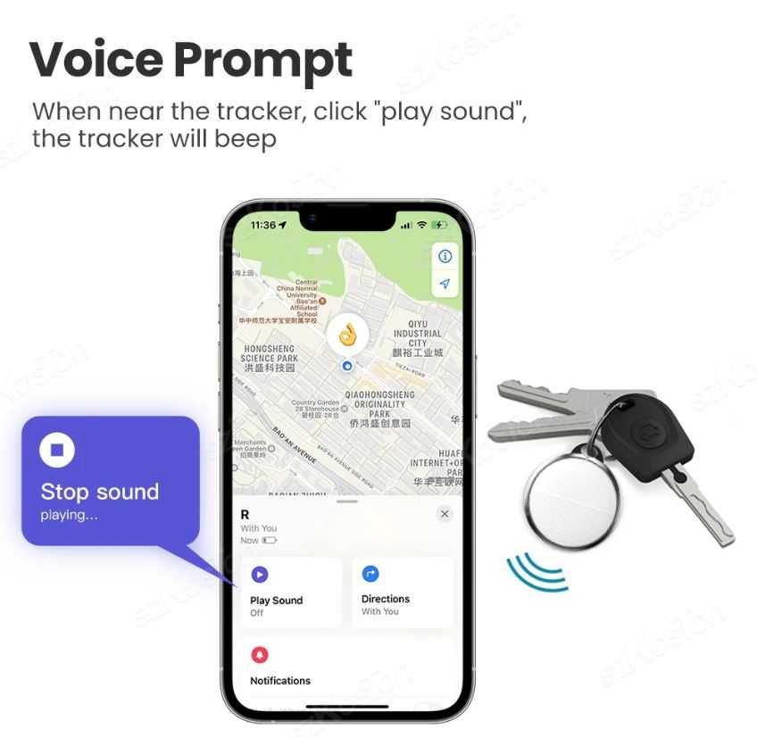 AirTag pentru iOS Apple Find My, Traker GPS, Spy, Acoperire Globala