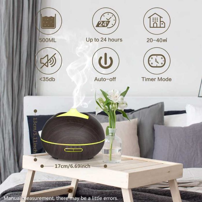 Difuzor de uleiuri esențiale Bigqin 500ML