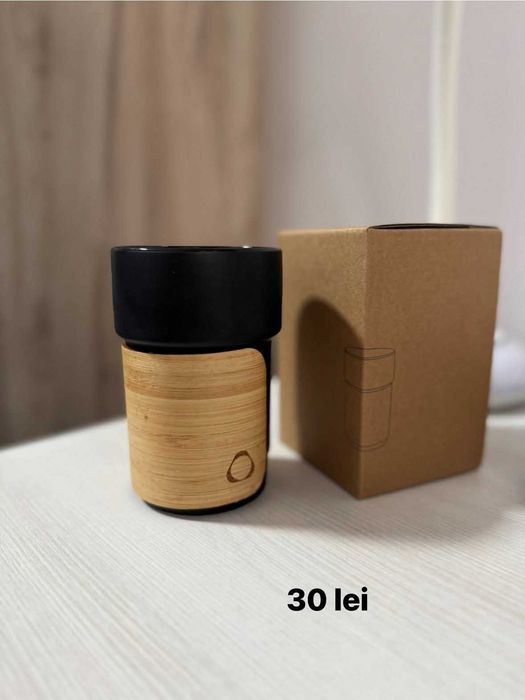 Cana ceramica neagra