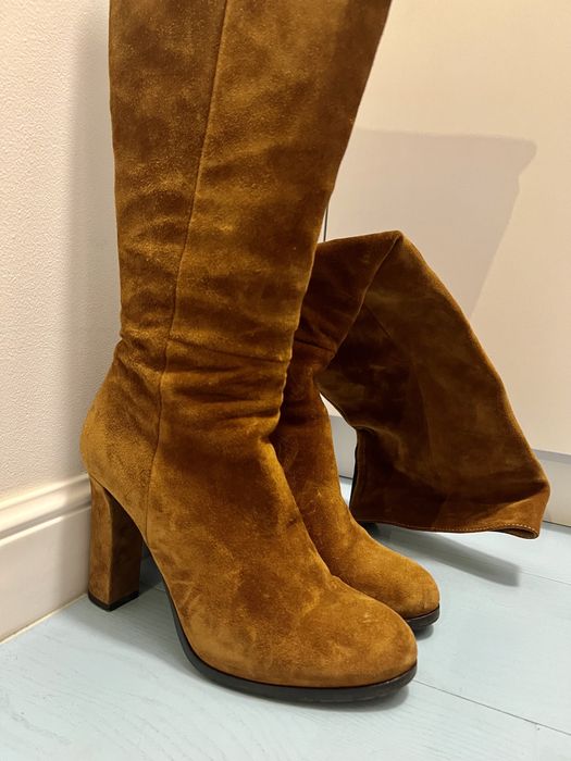 Cizme lungi maro Musette mărimea 38