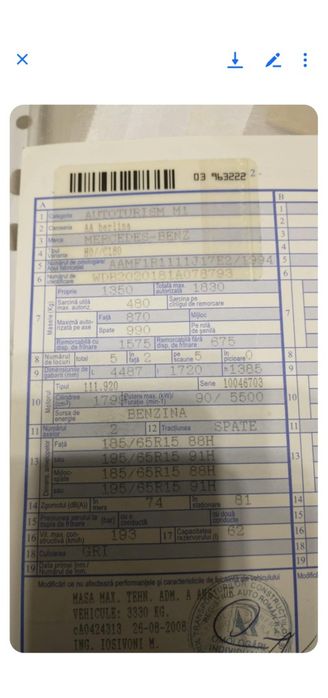 Vind Mercedes C180/94 benzina și GPL