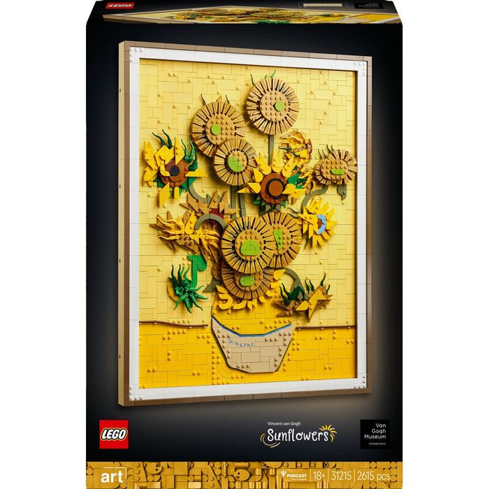 Lego 31215 Vincent van Gogh - Слънчогледи Картина на Ван Гог