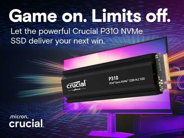 1TB SSD M.2 NVMe Crucial P310 PCI Express 4.0 x4 Sigilat 7100 MB/s