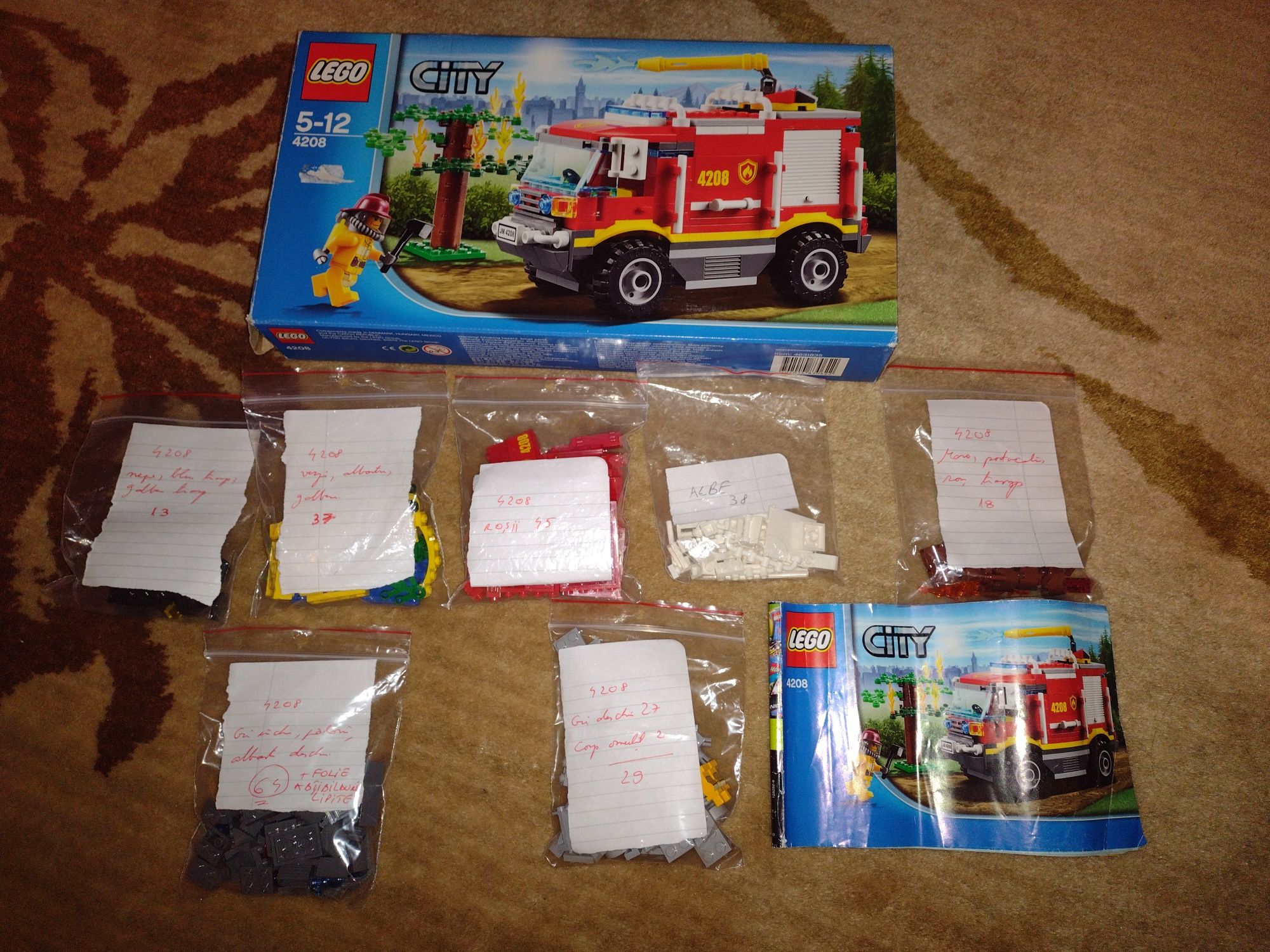 Lego City 4208 ( complet ) camion  pompieri